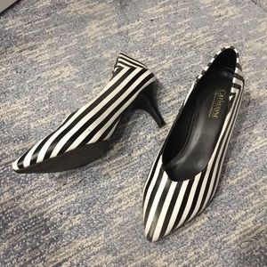 Catherine malandrino striped heel size 6